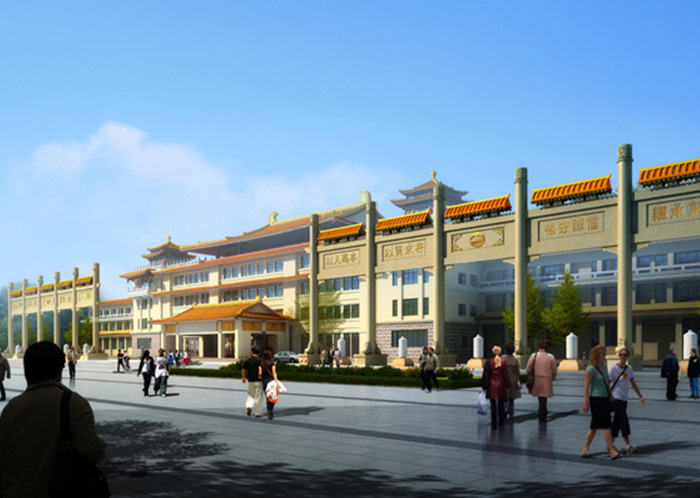 贵州省仁怀市茅台镇茅台酒厂国酒广场项目由亚美装饰呈现